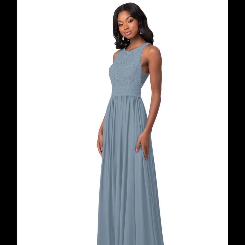 MAKE ME AN OFFER! Dusty Blue AZAZIE dress